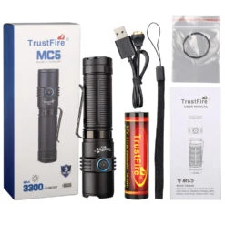 TrustFire MC5 3300 Lumen Tactical Flashlight -GEAR AID Shop MC5 4