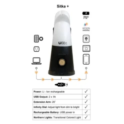 UCO Sitka+ LED Lantern | Rechargeable -GEAR AID Shop ML SITKA LI 3