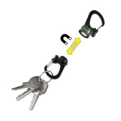 Nite Ize SlideLock 360° Magnetic Locking Dual Carabiner [Colour: Olive] -GEAR AID Shop NiteIzeSL360 p 1