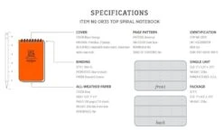 Rite In The Rain No. OR35 All Weather Notebook Orange -GEAR AID Shop OR35 4