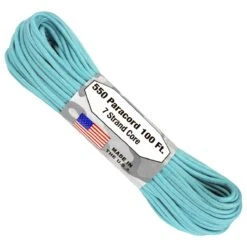 Paracord "Carolina Blue" 550 7 Strand (100ft) MADE IN USA 5 Paracord "Carolina Blue" 550 7 Strand (100ft) MADE IN USA -GEAR AID Shop PARA550CAROLINABLUE 1