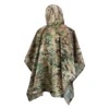 Waterproof Poncho Ripstop Hooded Multicam
