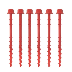 Small Spiral Awning Pegs 6 Pack 20cm