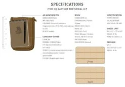 Rite In The Rain All Weather Notebook Kit 4x6" Tan 946T-KIT -GEAR AID Shop RITR 946T KIT 2