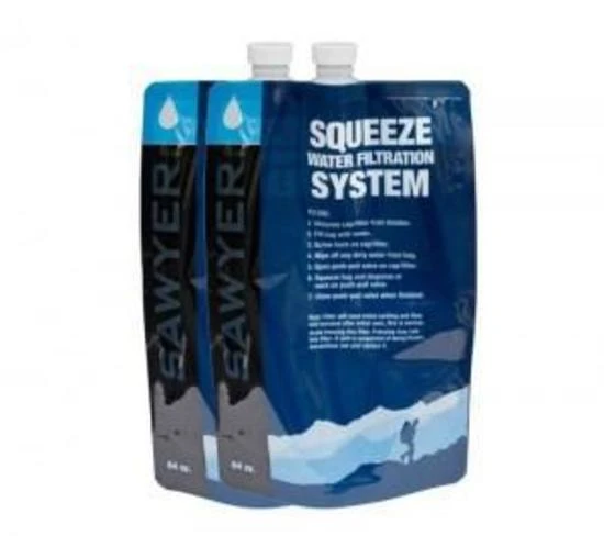 Sawyer 64oz (2 Litre) Squeezable Pouch 2-Pack 3 Sawyer 64oz (2 Litre) Squeezable Pouch 2-Pack