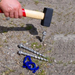 Heavy Duty 15cm Screw-in Tent Pegs Aluminium (4 Pack) -GEAR AID Shop SUHP61 2