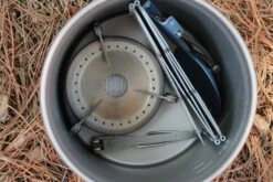 Vargo Lightweight Aluminium Windscreen Natural Silver -GEAR AID Shop T 420 3