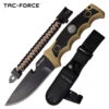 Tac Force Fixed Blade W/ Survival Paracord Bracelet -GEAR AID Shop TF FIX005TN
