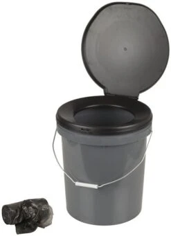 Thunder Buster Portable Bucket Toilet With Disposable Bags