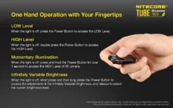 Nitecore Tube V2.0 USB Rechargeable 55 Lumens Green -GEAR AID Shop TUBEGREEN 3