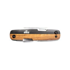 Atka EDC Multipurpose Tool With Knife Black / Olive Wood