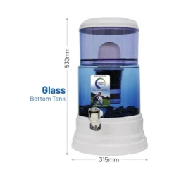 Zazen Alkaline Water Filtration System With Glass Bottom Tank -GEAR AID Shop Zazen810 816GR 1